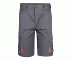 103010S.BERMUDA STRETCH BICOLOR GRIS/NARANJA FLÚOR 34