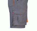 103010S.BERMUDA STRETCH BICOLOR GRIS/NARANJA FLÚOR 34