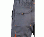 103010S.BERMUDA STRETCH BICOLOR GRIS/NARANJA FLÚOR 34