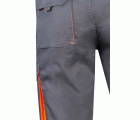 103010S.BERMUDA STRETCH BICOLOR GRIS/NARANJA FLÚOR 34