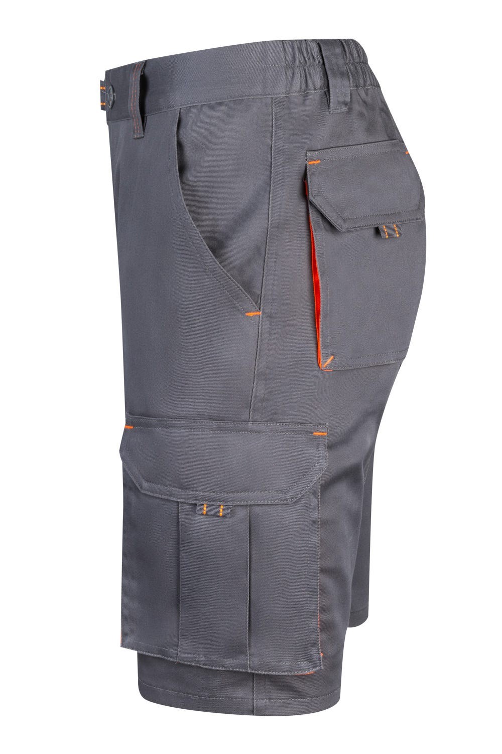 103010S.BERMUDA STRETCH BICOLOR GRIS/NARANJA FLÚOR 34