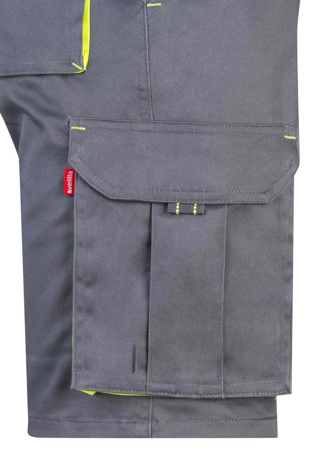 103010S.BERMUDA STRETCH BICOLOR GRIS/AMARILLO FLÚOR 34