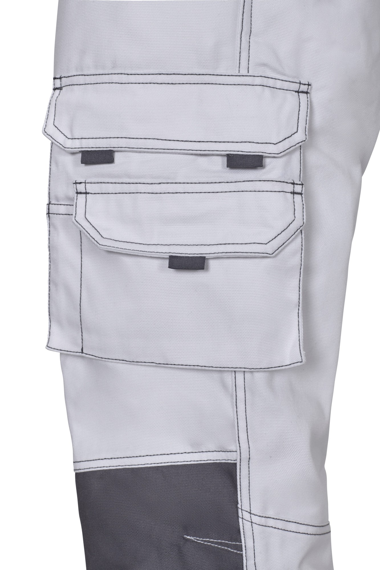 103011B.PANTALÓN CANVAS BICOLOR BLANCO/GRIS S