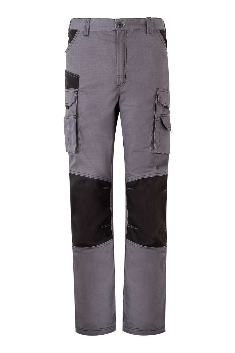 103011B.PANTALÓN CANVAS BICOLOR GRIS/NEGRO 2XL