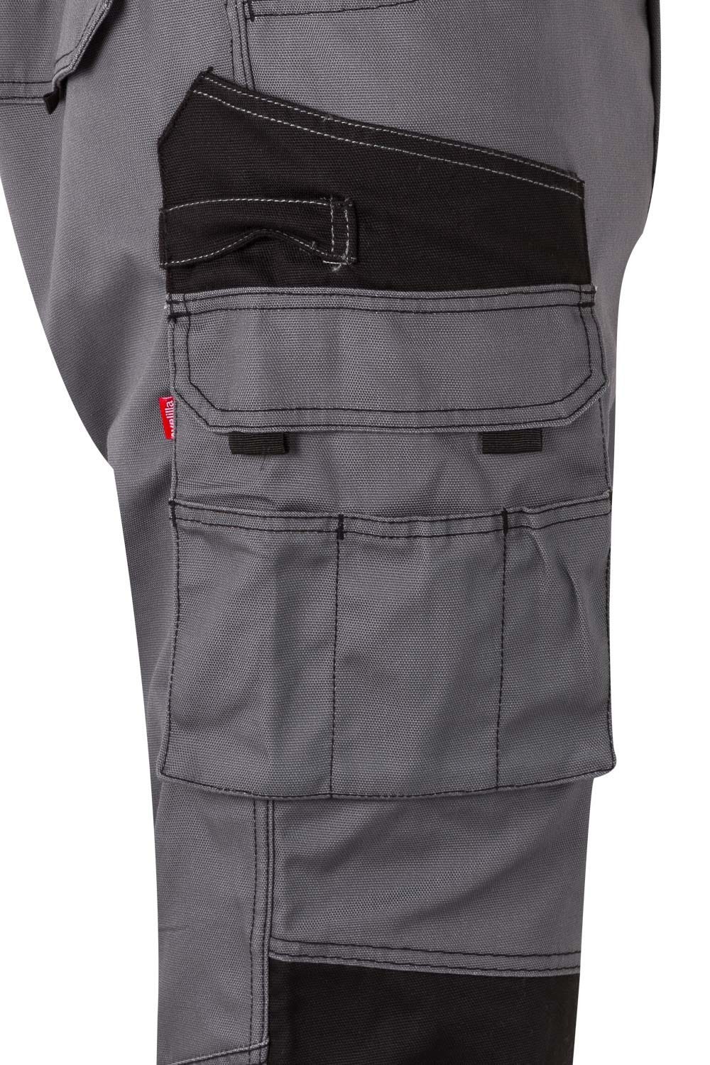 103011B.PANTALÓN CANVAS BICOLOR GRIS/NEGRO 2XL