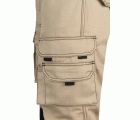 103011B.PANTALÓN CANVAS BICOLOR BEIGE ARENA/NEGRO 2XL