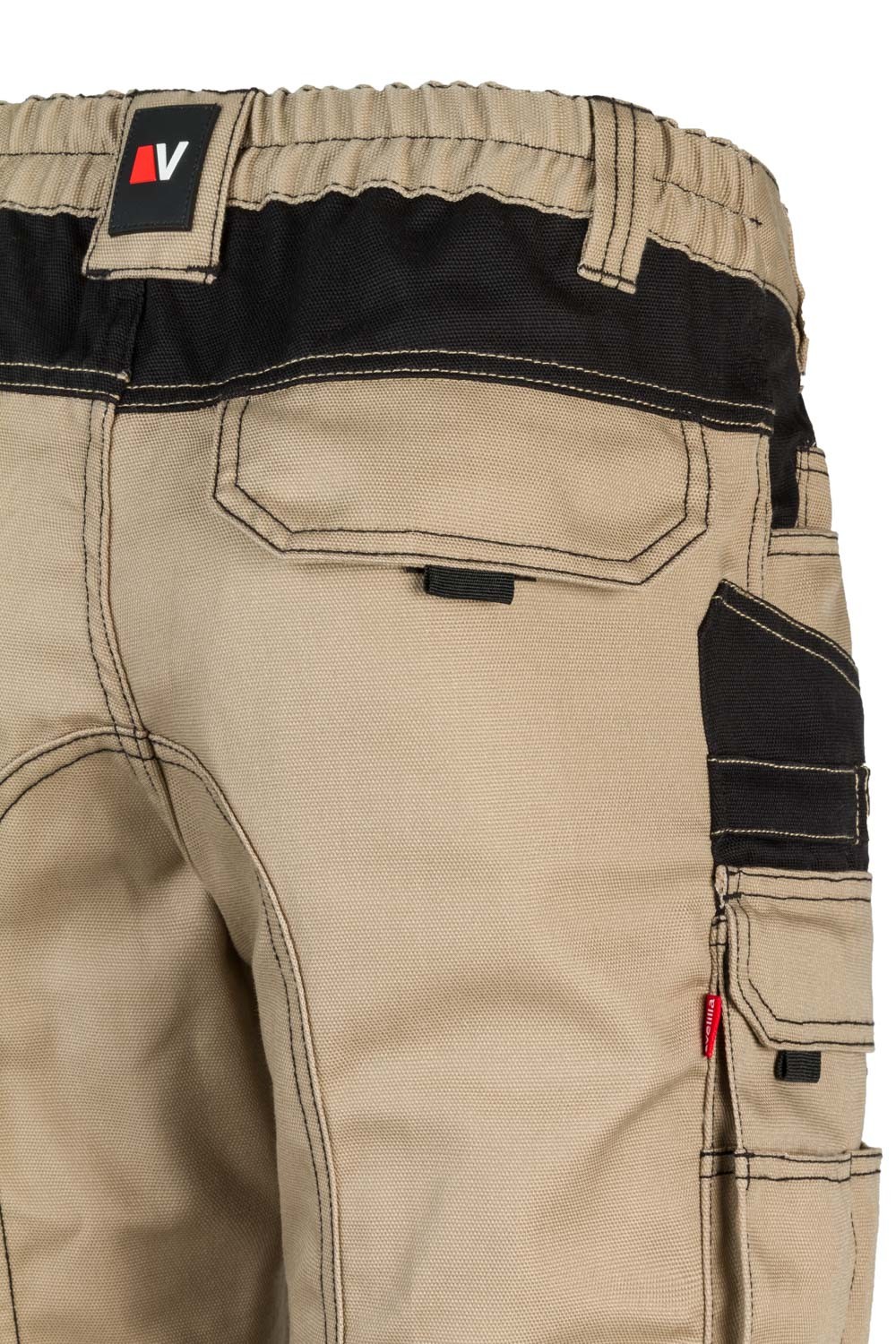 103011B.PANTALÓN CANVAS BICOLOR BEIGE ARENA/NEGRO 2XL