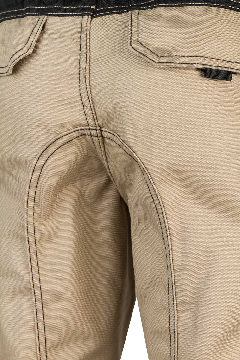 103011B.PANTALÓN CANVAS BICOLOR BEIGE ARENA/NEGRO 2XL