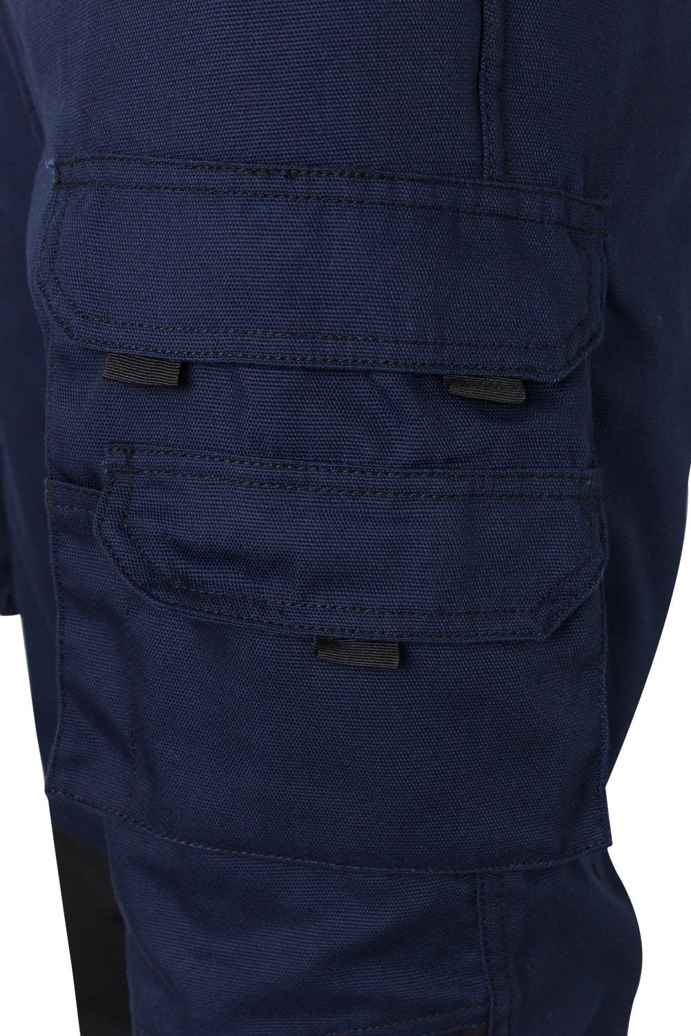 103011B.PANTALÓN CANVAS BICOLOR AZUL NAVY/NEGRO 2XL