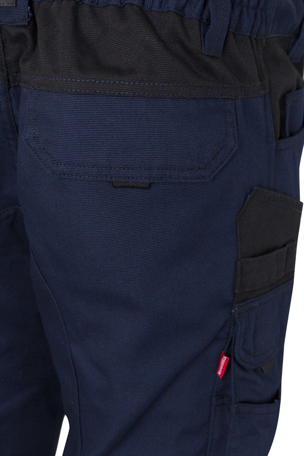 103011B.PANTALÓN CANVAS BICOLOR AZUL NAVY/NEGRO 2XL