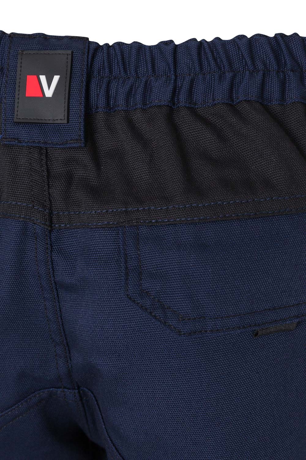 103011B.PANTALÓN CANVAS BICOLOR AZUL NAVY/NEGRO 2XL