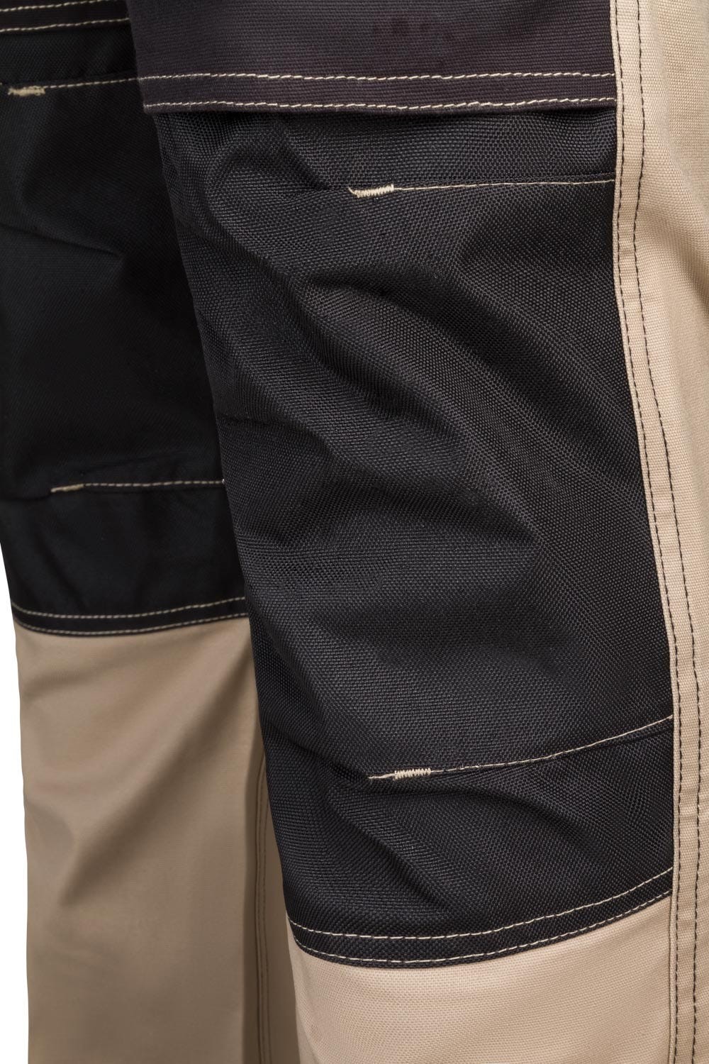 103019S.PANTALÓN CANVAS STRETCH BEIGE ARENA/NEGRO 2XL