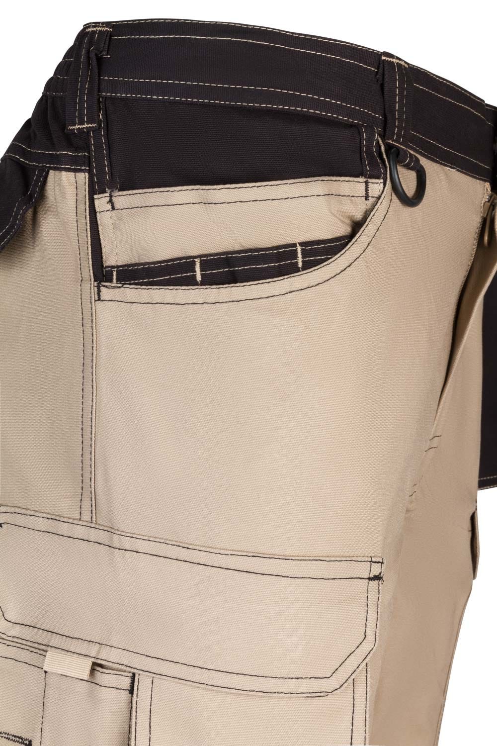 103019S.PANTALÓN CANVAS STRETCH BEIGE ARENA/NEGRO 2XL