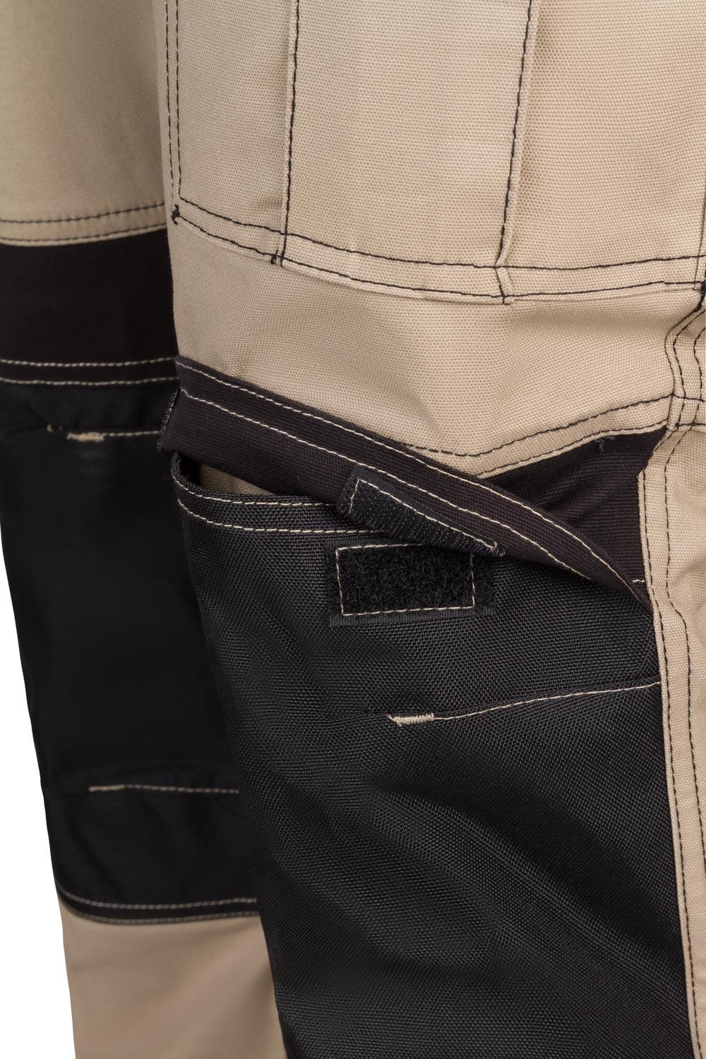 103019S.PANTALÓN CANVAS STRETCH BEIGE ARENA/NEGRO 2XL