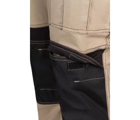 103019S.PANTALÓN CANVAS STRETCH BEIGE ARENA/NEGRO 3XL