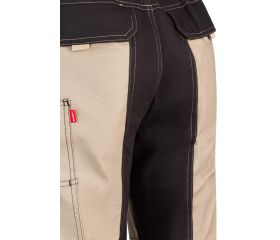 103019S.PANTALÓN CANVAS STRETCH BEIGE ARENA/NEGRO 3XL