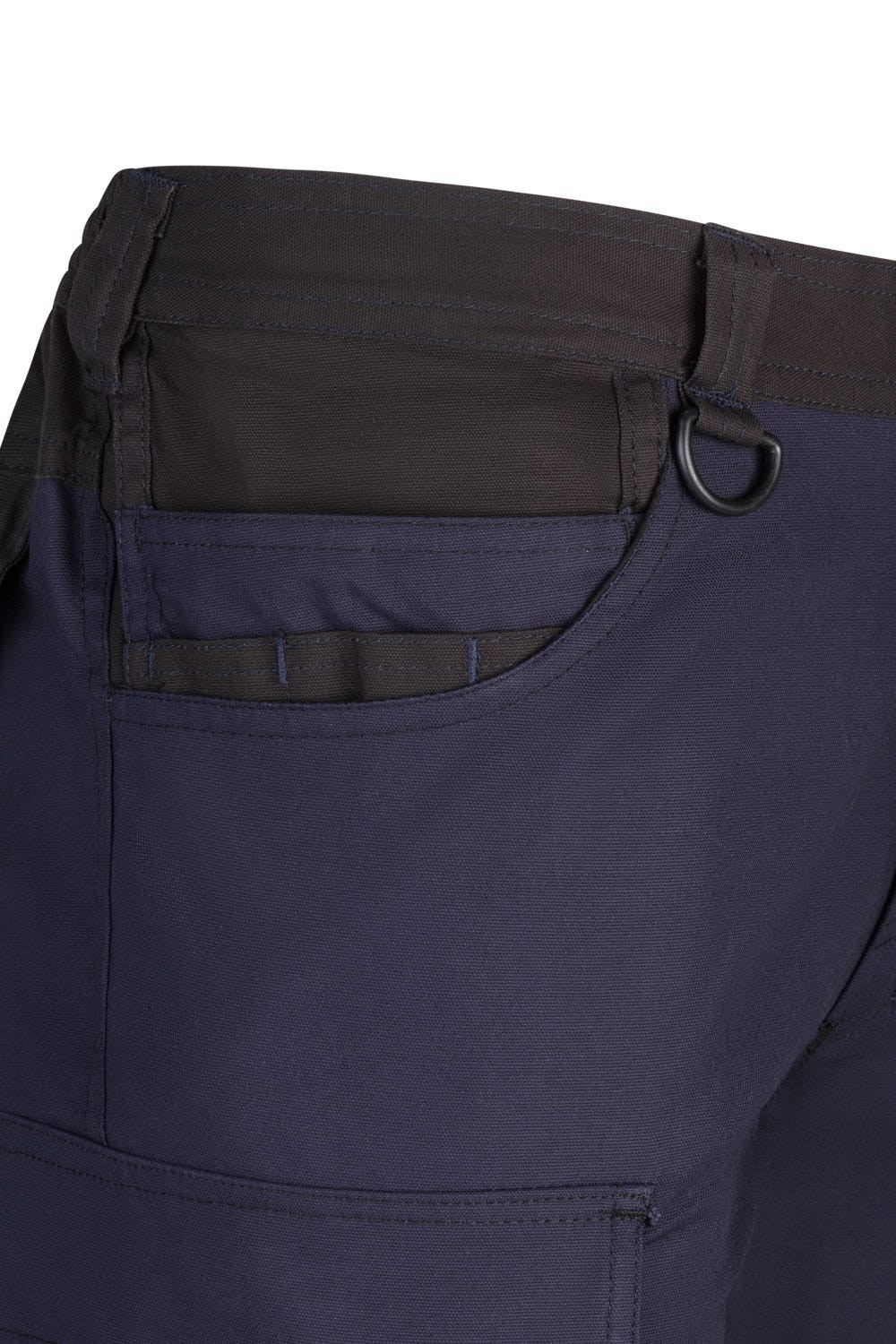 103019S.PANTALÓN CANVAS STRETCH AZUL NAVY/NEGRO 2XL