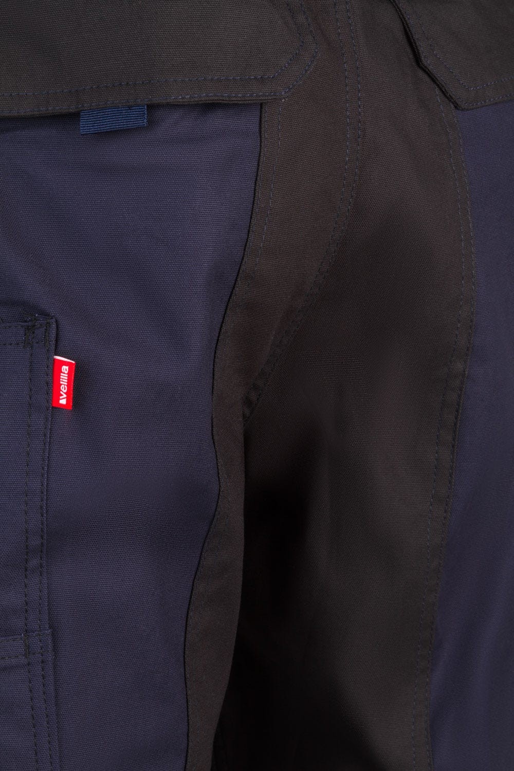 103019S.PANTALÓN CANVAS STRETCH AZUL NAVY/NEGRO 2XL