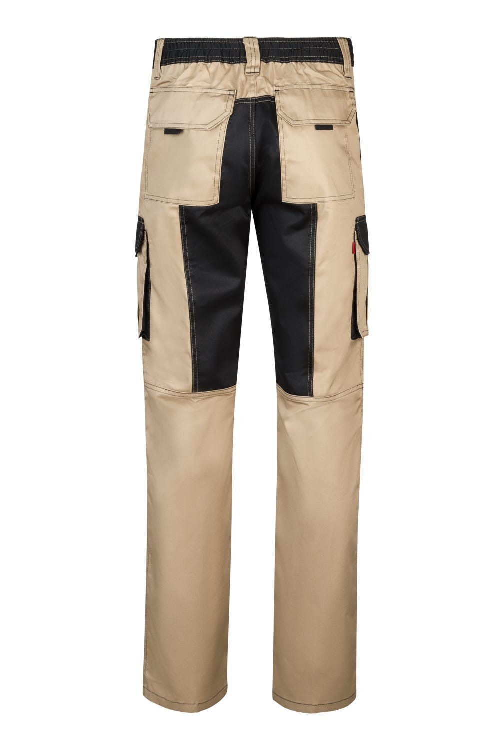 103020B.PANTALÓN BICOLOR BEIGE ARENA/NEGRO 34