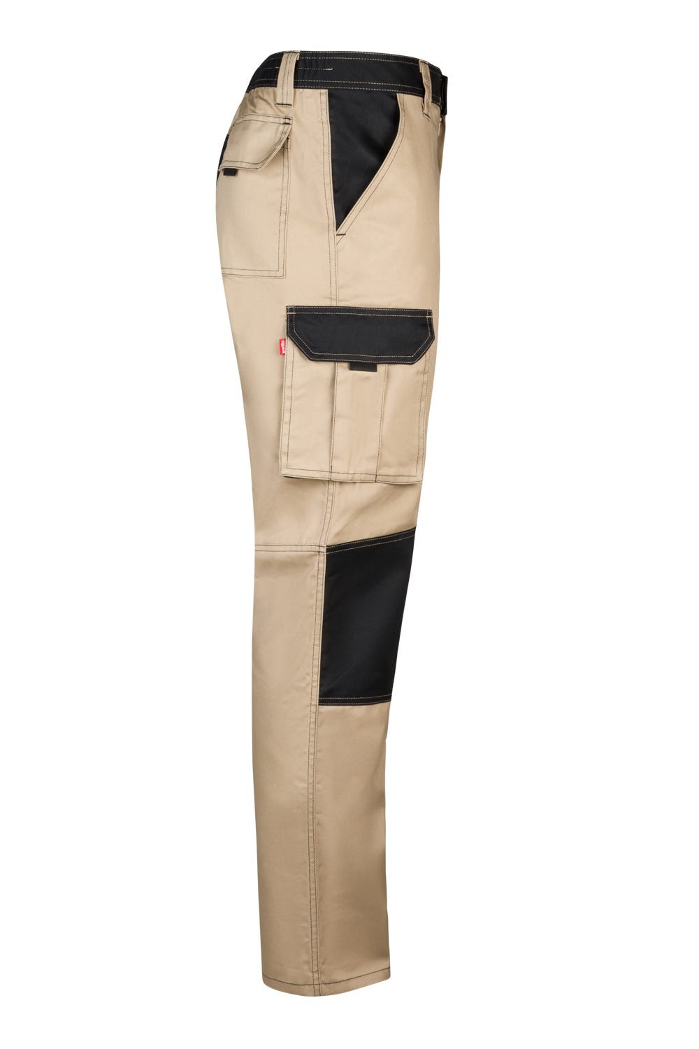 103020B.PANTALÓN BICOLOR BEIGE ARENA/NEGRO 34