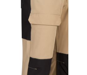 103022S.PANTALÓN TREKKING STRETCH BEIGE ARENA/NEGRO 2XL