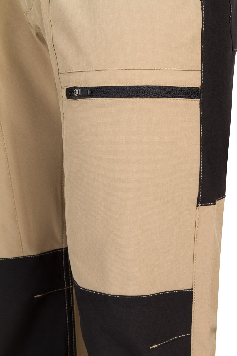 103022S.PANTALÓN TREKKING STRETCH BEIGE ARENA/NEGRO 2XL