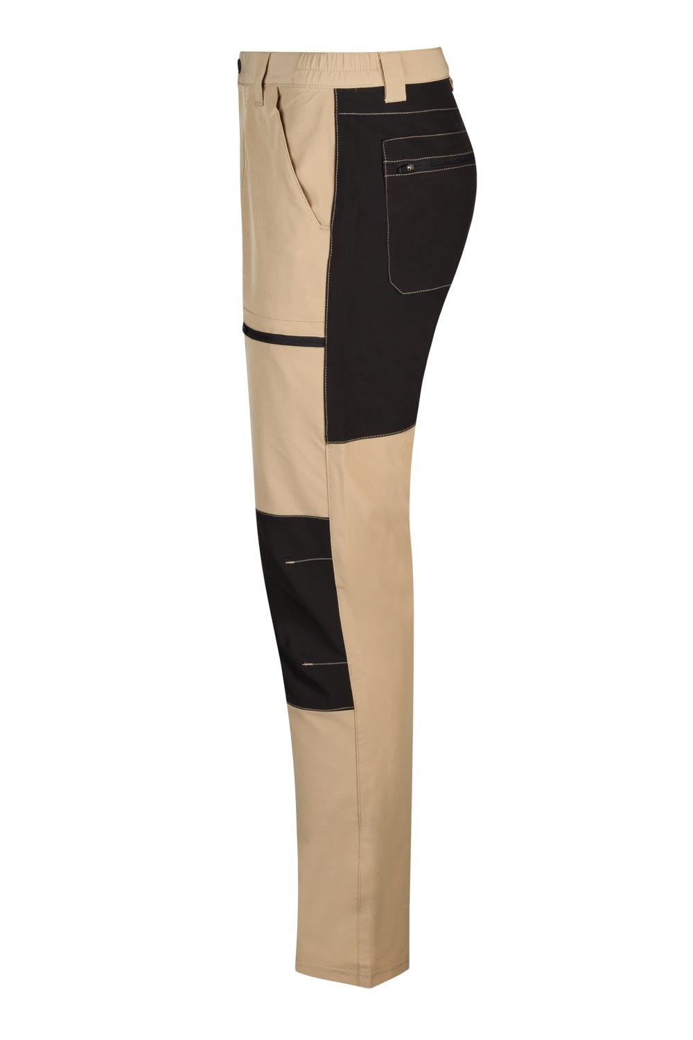 103022S.PANTALÓN TREKKING STRETCH BEIGE ARENA/NEGRO 2XL