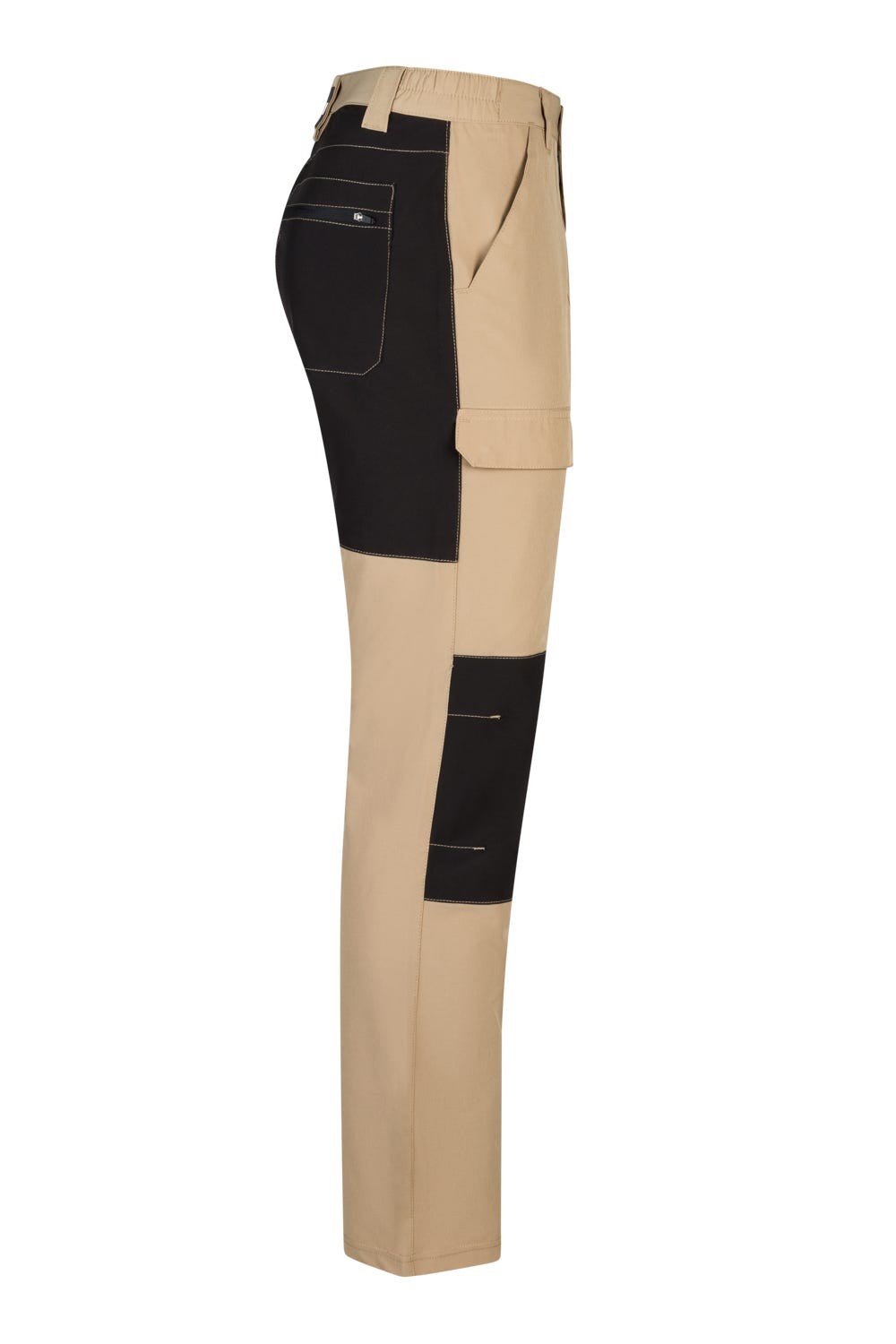 103022S.PANTALÓN TREKKING STRETCH BEIGE ARENA/NEGRO 2XL