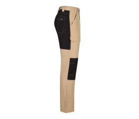 103022S.PANTALÓN TREKKING STRETCH BEIGE ARENA/NEGRO 2XL