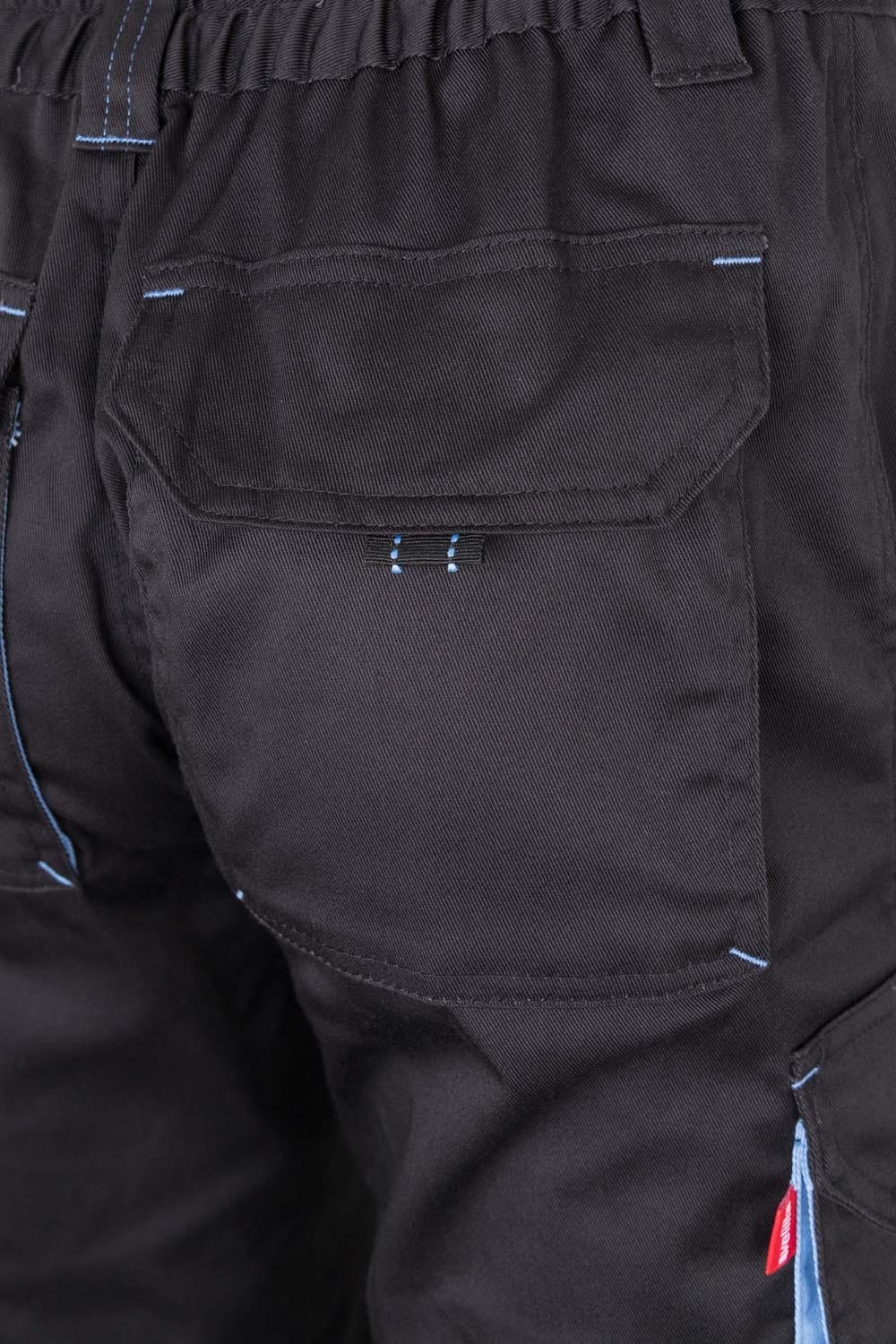 103024S.PANTALÓN STRETCH BICOLOR NEGRO/CELESTE 34