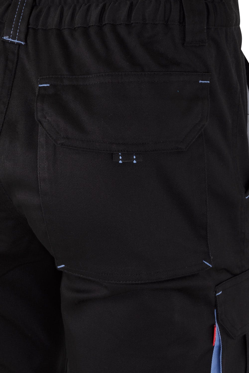 103024S.PANTALÓN STRETCH BICOLOR NEGRO/CELESTE 34