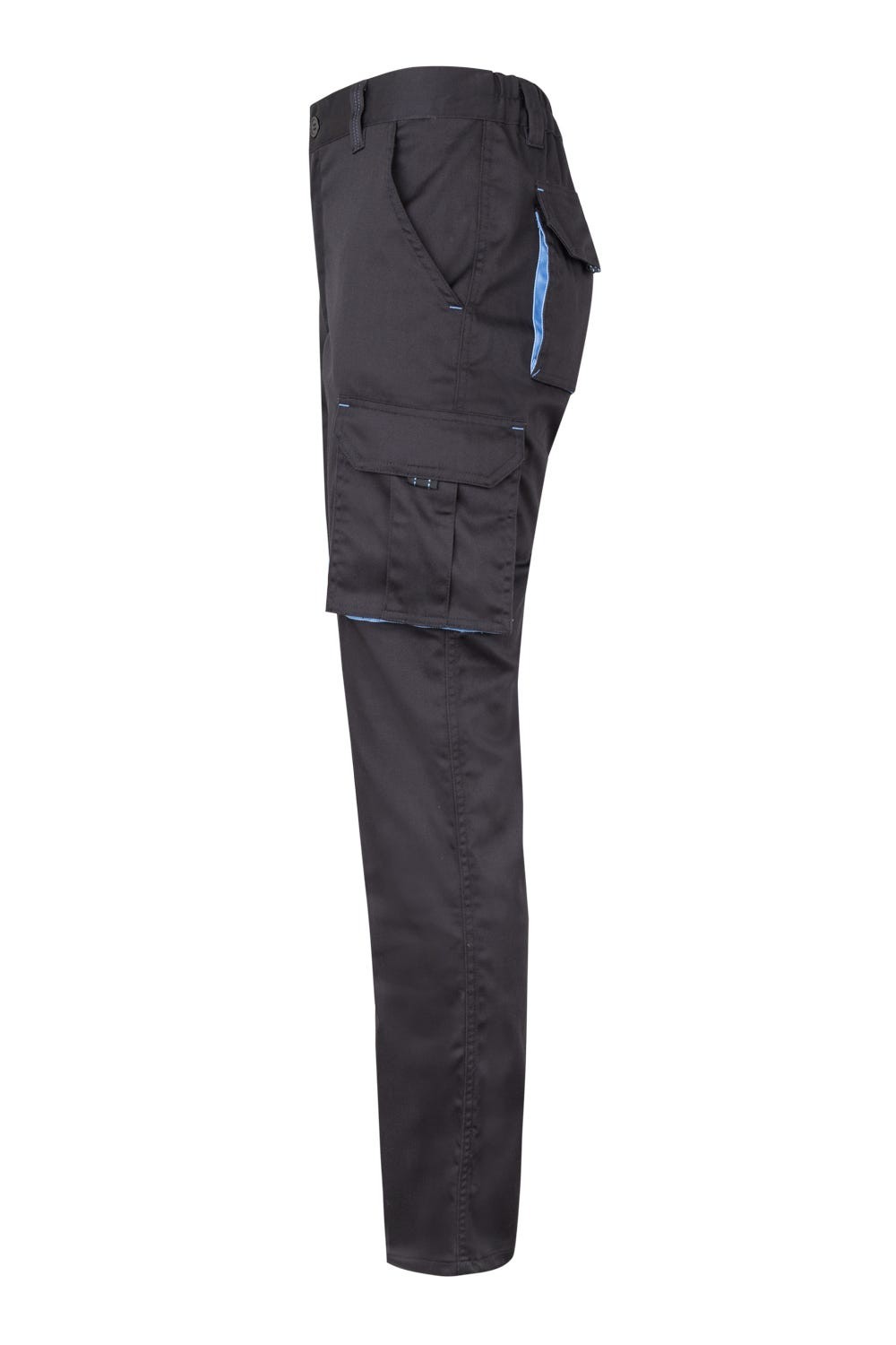 103024S.PANTALÓN STRETCH BICOLOR NEGRO/CELESTE 34