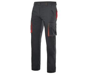 103024S.PANTALÓN STRETCH BICOLOR NEGRO/ROJO 36
