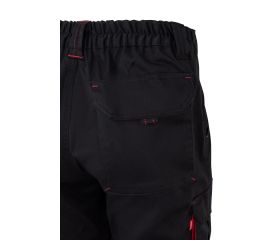 103024S.PANTALÓN STRETCH BICOLOR NEGRO/ROJO 36