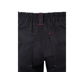 103024S.PANTALÓN STRETCH BICOLOR NEGRO/ROJO 36