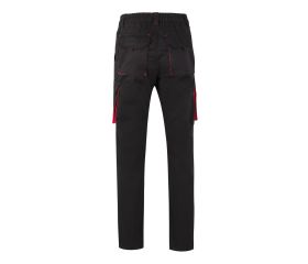 103024S.PANTALÓN STRETCH BICOLOR NEGRO/ROJO 36