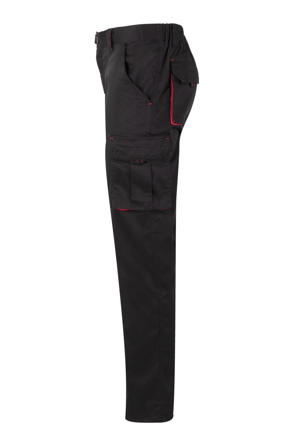103024S.PANTALÓN STRETCH BICOLOR NEGRO/ROJO 34