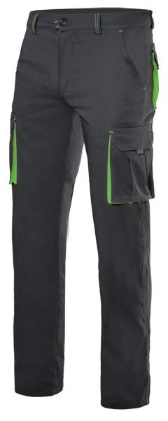103024S.PANTALÓN STRETCH BICOLOR NEGRO/VERDE LIMA 34