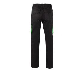 103024S.PANTALÓN STRETCH BICOLOR NEGRO/VERDE LIMA 40