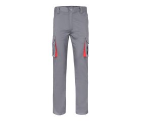 103024S.PANTALÓN STRETCH BICOLOR GRIS/ROJO 34