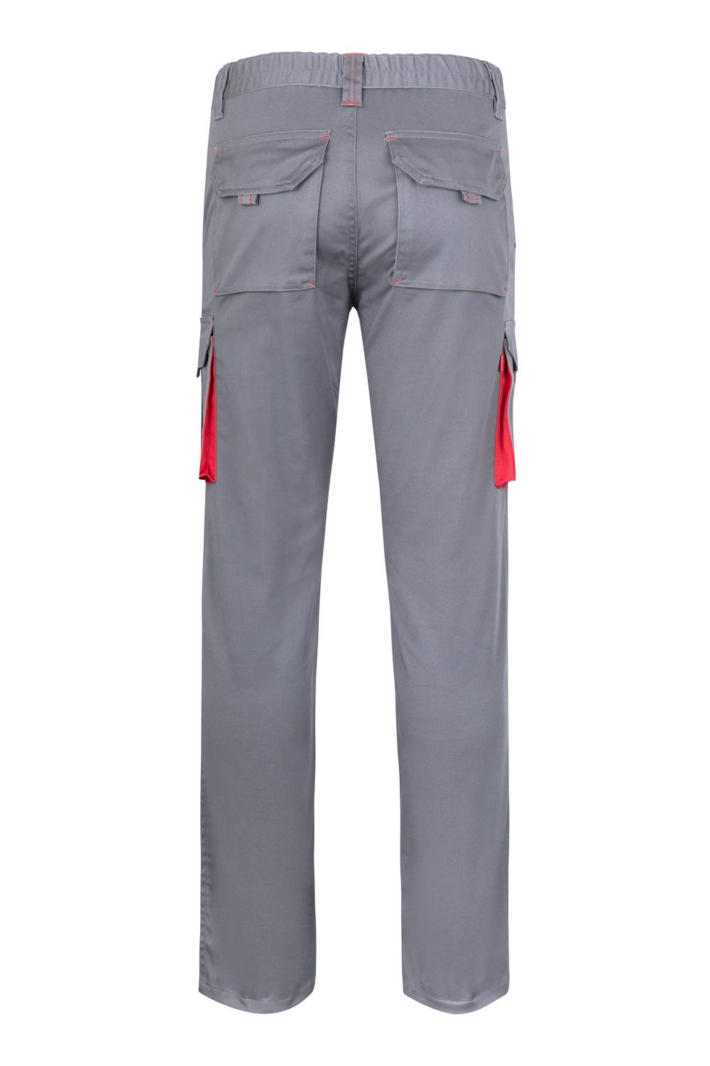 103024S.PANTALÓN STRETCH BICOLOR GRIS/ROJO 34