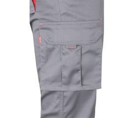 103024S.PANTALÓN STRETCH BICOLOR GRIS/ROJO 34