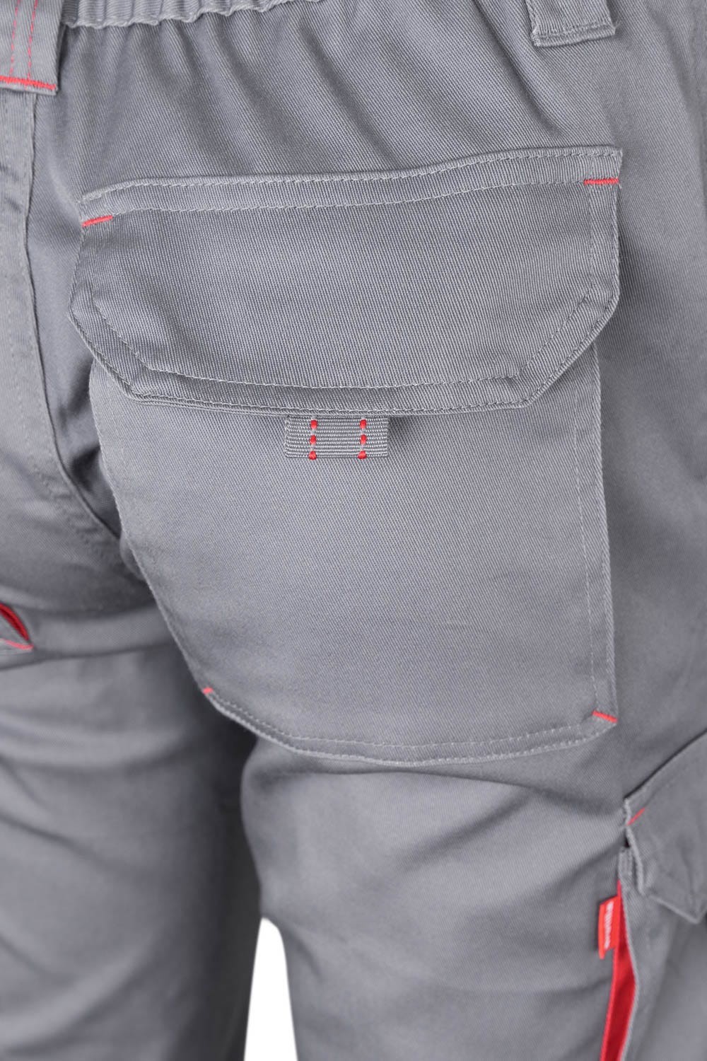 103024S.PANTALÓN STRETCH BICOLOR GRIS/ROJO 34