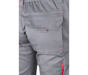 103024S.PANTALÓN STRETCH BICOLOR GRIS/ROJO 34