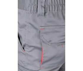103024S.PANTALÓN STRETCH BICOLOR GRIS/ROJO 34