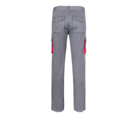 103024S.PANTALÓN STRETCH BICOLOR GRIS/ROJO 34