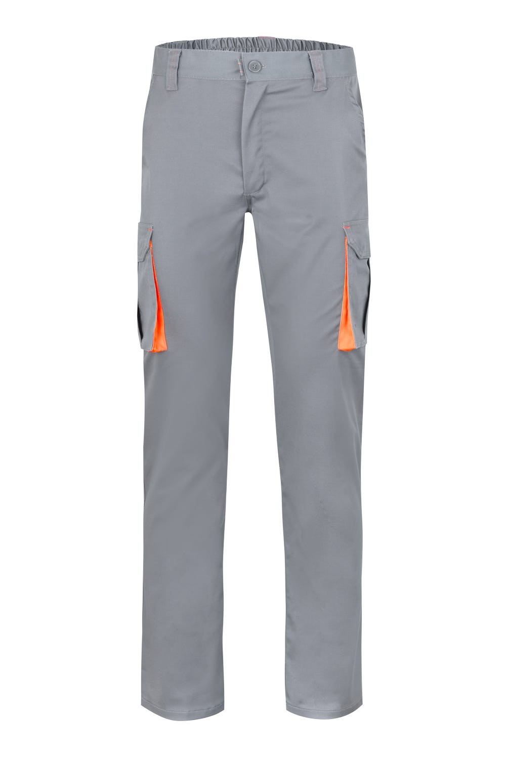 103024S.PANTALÓN STRETCH BICOLOR GRIS/NARANJA 34