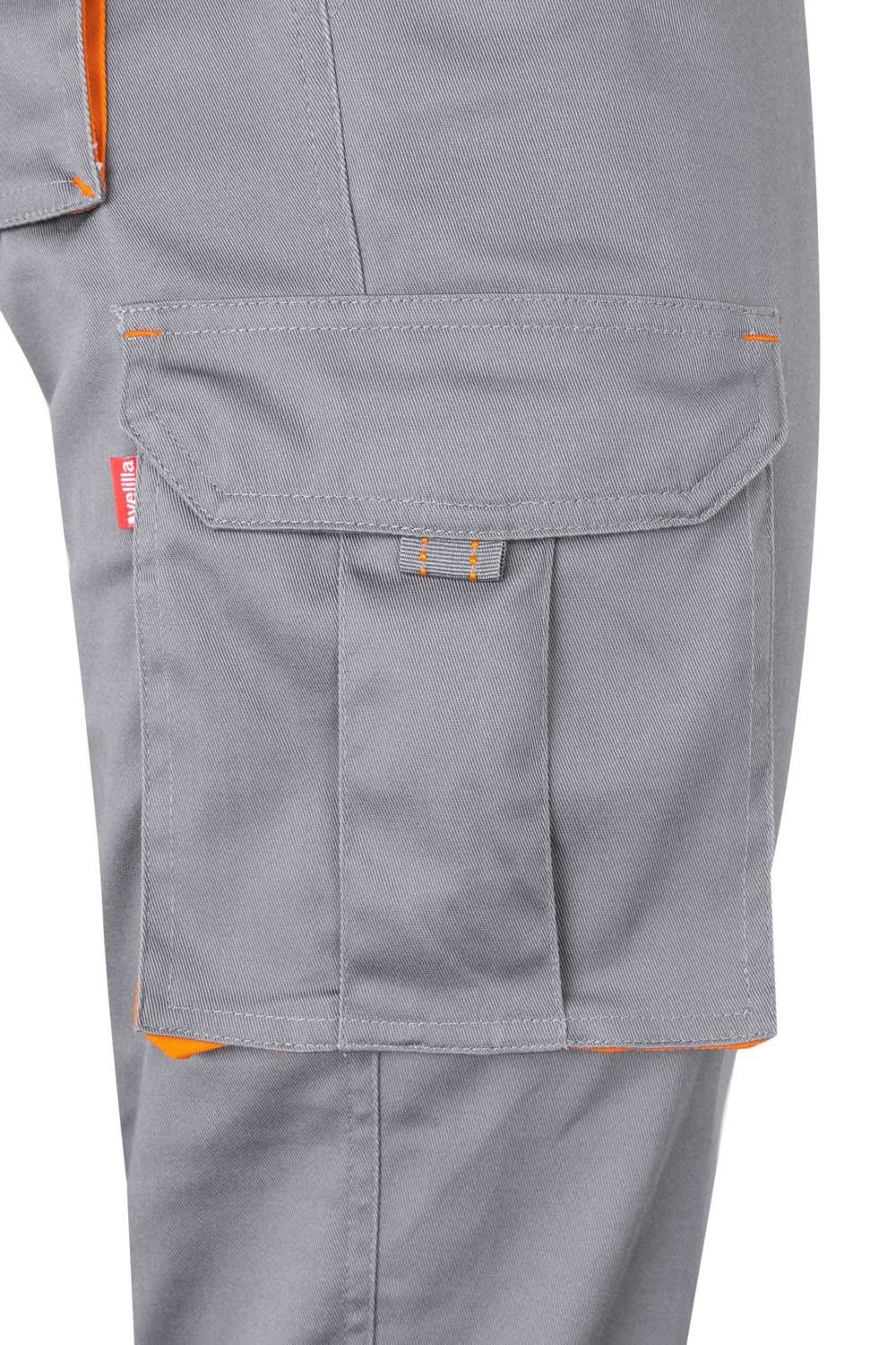 103024S.PANTALÓN STRETCH BICOLOR GRIS/NARANJA 34