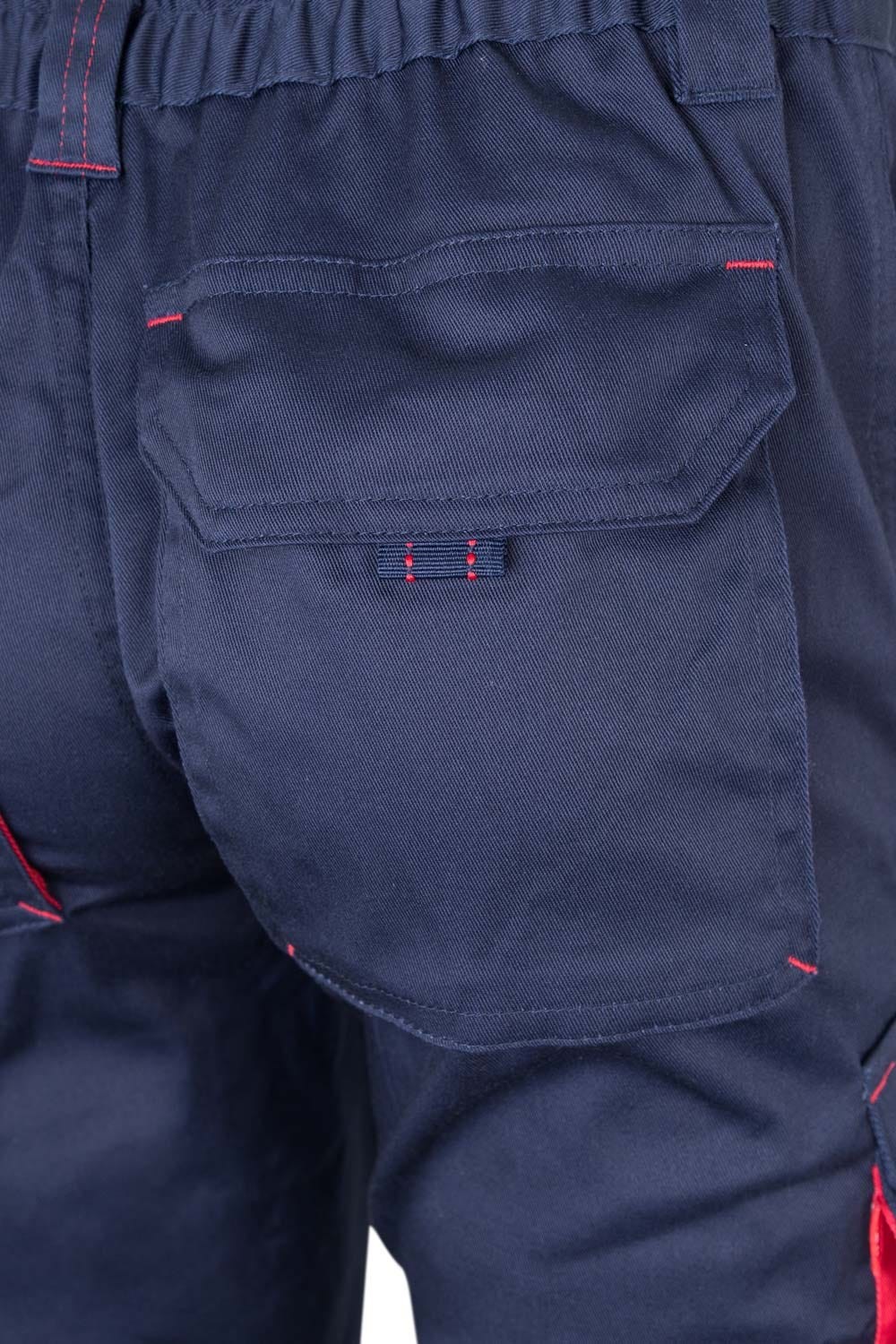 103024S.PANTALÓN STRETCH BICOLOR AZUL NAVY/ROJO 34