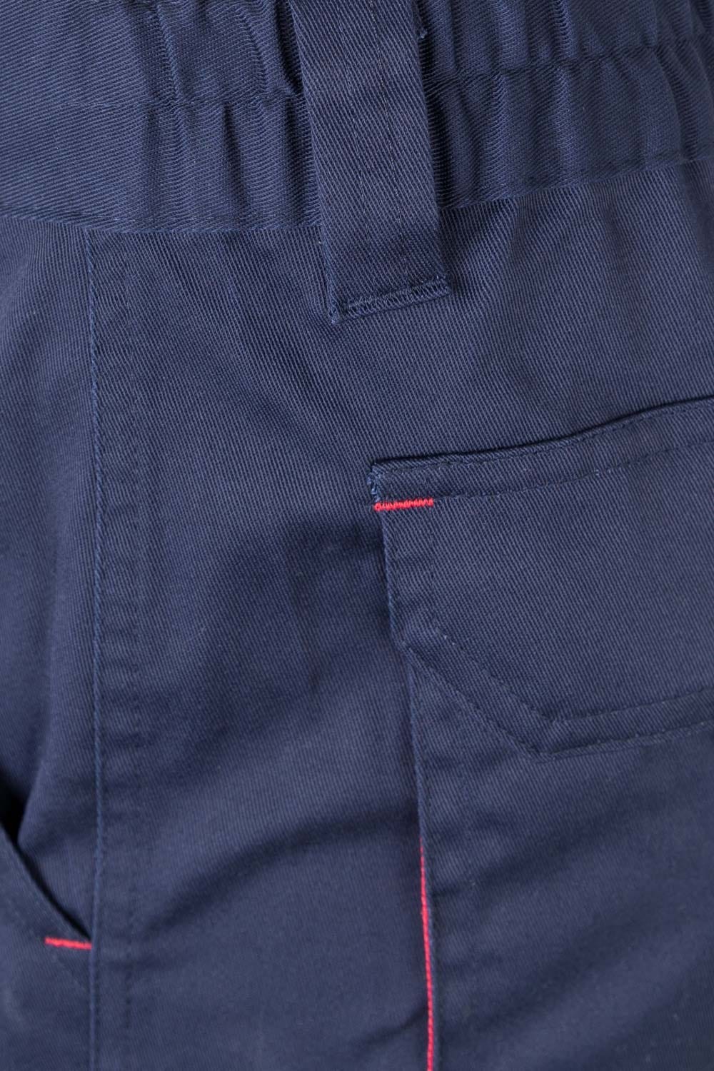 103024S.PANTALÓN STRETCH BICOLOR AZUL NAVY/ROJO 34